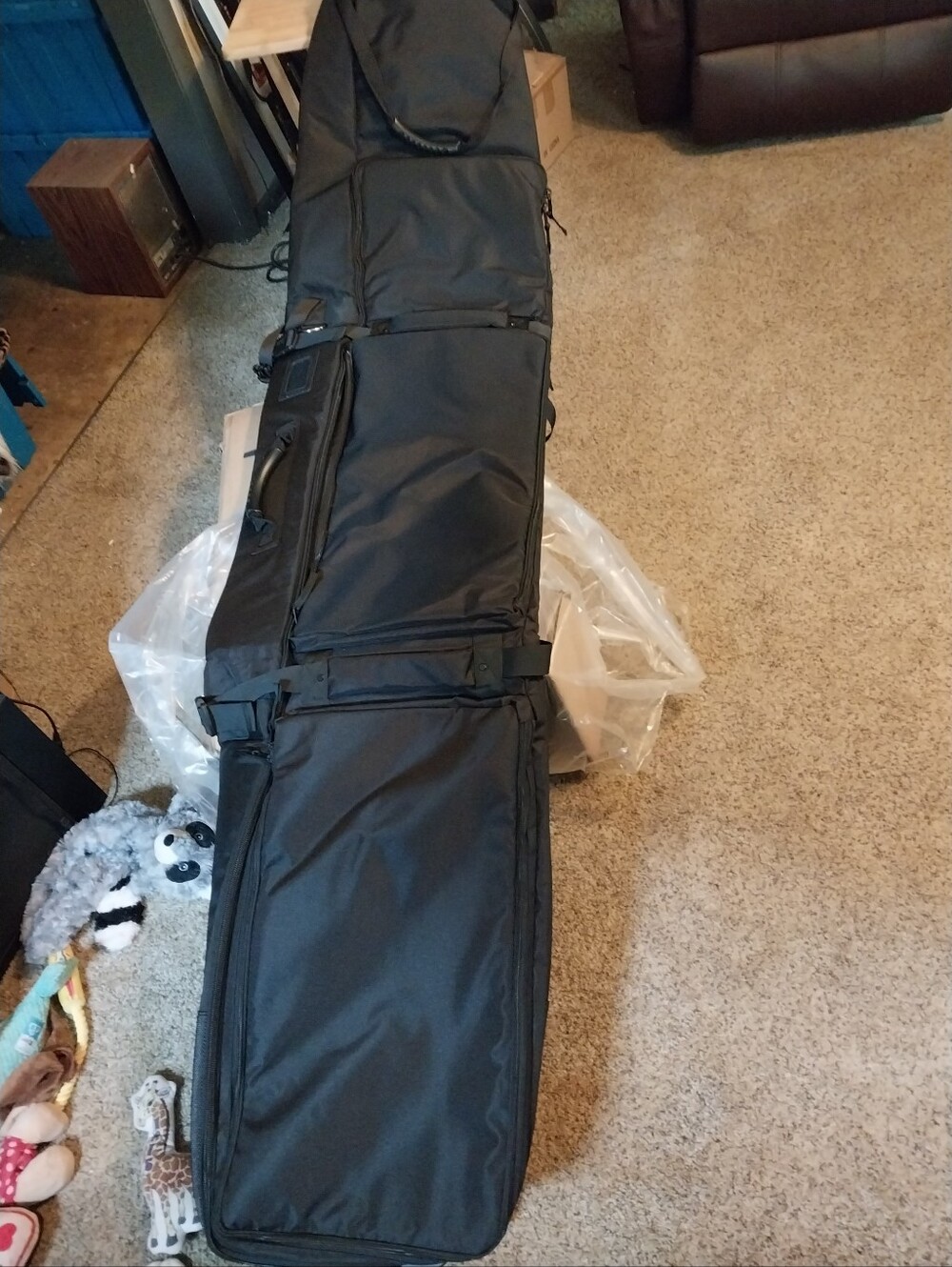 Rolling Ski Bag Long Gear Bag — Unbranded